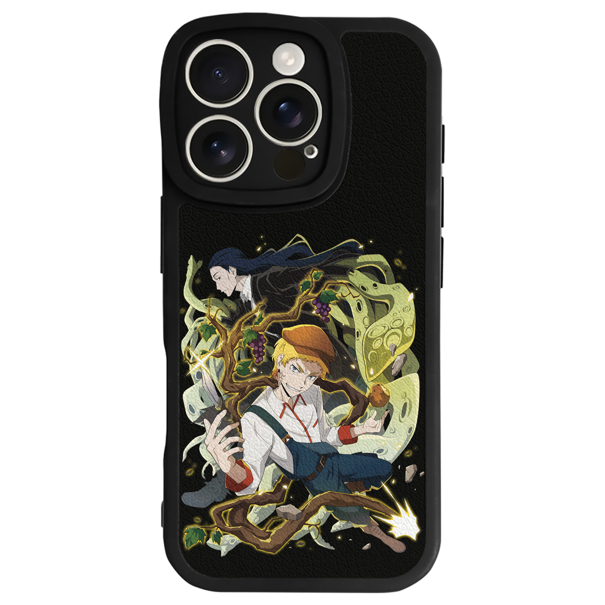 （画像用） 文豪ストレイドッグス Bungo Stray Dogs 【iPhone 16シリーズ対応】シリコンスマホケース（レザー調） 材質：シリコン